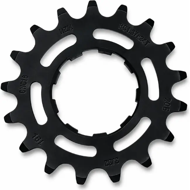 KMC Achtertandwiel - 17T - Chromoly staal - Zwart - Enviolo compatibel