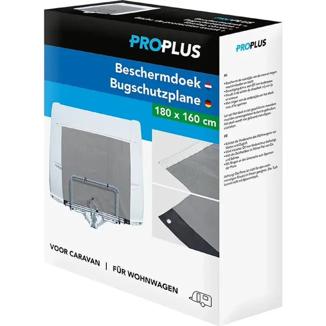 ProPlus Caravan beschermdoek - Weerbestendig - 180 x 160 cm - Eenvoudige bevestiging