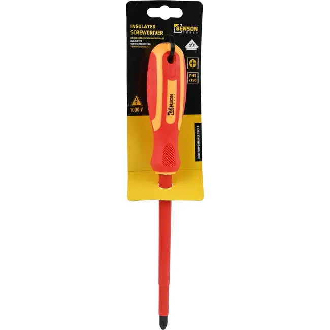 Benson Schroevendraaier phillips PH3x 150 - maat 150 - met handvat - met grip - 000 V - 1,000 V