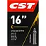 CST Binnenband 16 inch - Dunlop ventiel 30 mm - Hoogwaardig rubber - Zwart