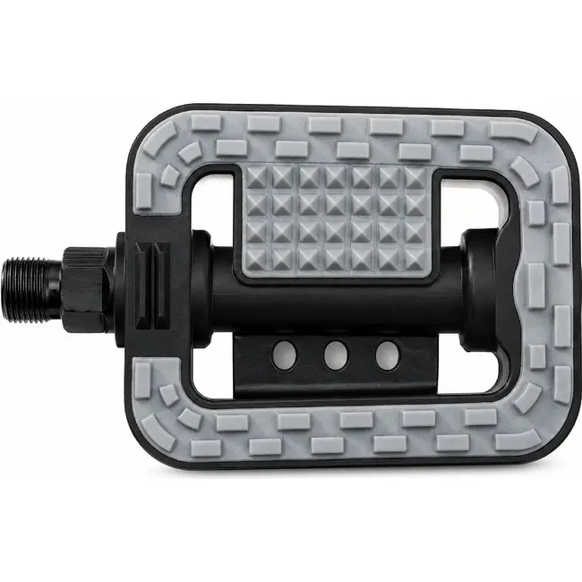 Falkx City fietspedalen - anti-slip - reflectoren - 9/16" - zwart kunststof