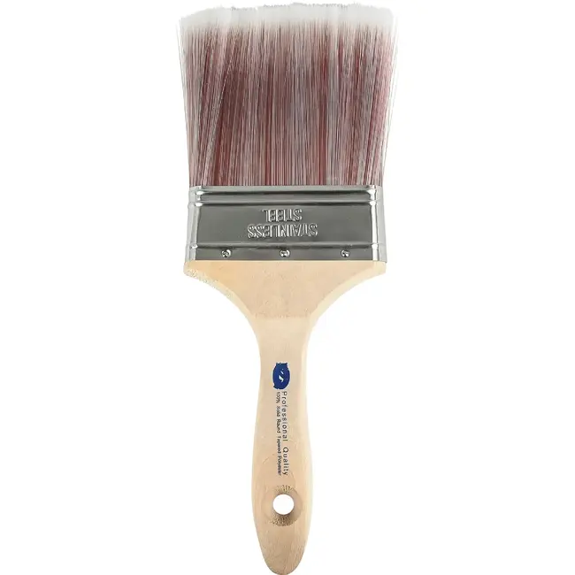 Benson Platte kwast - 10 cm - Acrylvezels - Geschikt voor verf op waterbasis