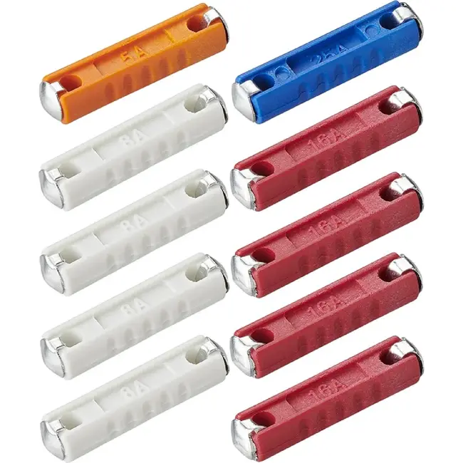 ProPlus Torpedo zekeringen assortiment - 10-delig - diverse ampères