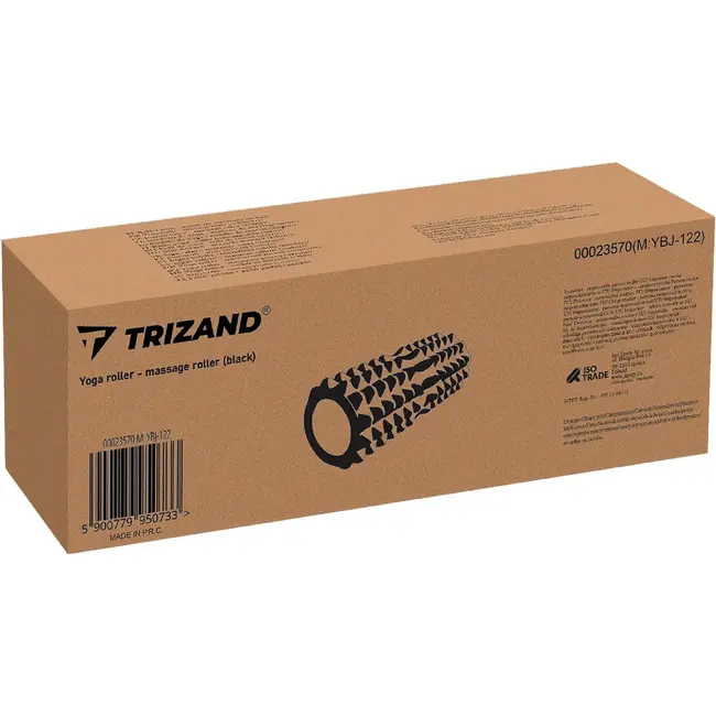 Trizand Yoga Roller - Zwart - Ideaal voor Spierontspanning en Zelfmassage
