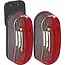 ProPlus Breedtelicht LED - Rood/Wit - Flexibele flap - 98 x 42 mm - Links