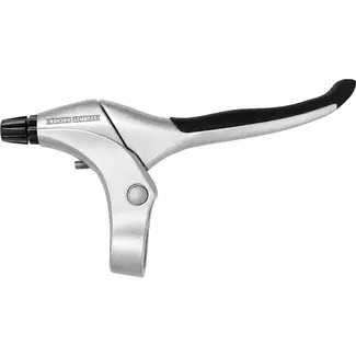 Sunrace Linker remhendel - aluminium - zilver - rubberen grip - ergonomisch ontwerp
