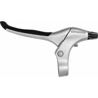 Sunrace Rechter remhendel - zilver aluminium - rubberen inleg - voor diverse remsystemen