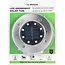 Benson Solar grondspot - modern design - spatwaterdicht - Ø12 x 11,5 cm - zilver