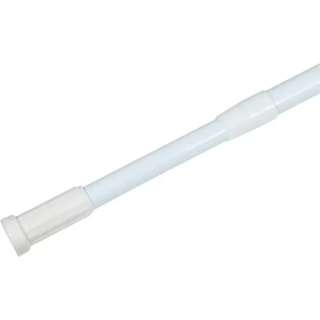 Benson Uitschuifbare douchegordijnstang - anti-slip - 77,5-135 cm - wit