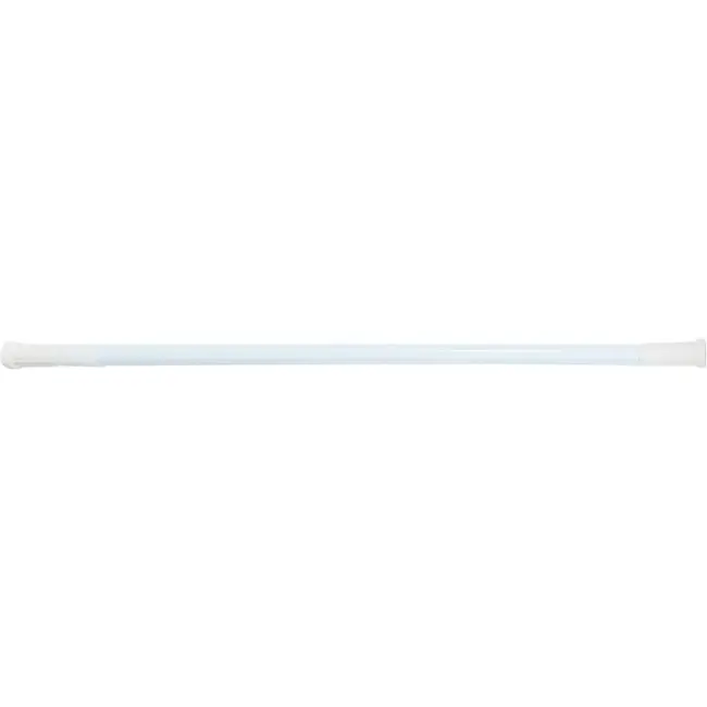 Benson Uitschuifbare douchegordijnstang - anti-slip - 77,5-135 cm - wit