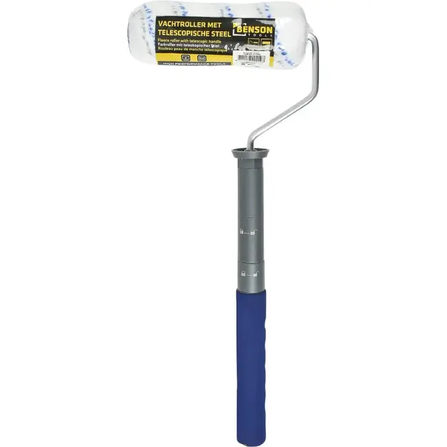 Benson Vachtroller - Telescopische steel - 45-85 cm - Voor water- en terpentineverf - 18 cm breed