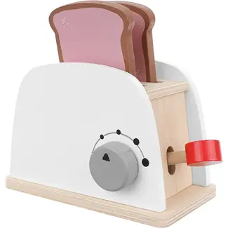 Kruzzel Houten Speelgoed Broodrooster 22435 - Stimuleert Creativiteit en Rollenspel