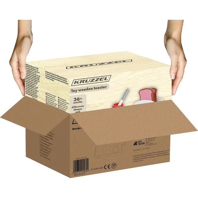 Kruzzel Houten Speelgoed Broodrooster 22435 - Stimuleert Creativiteit en Rollenspel