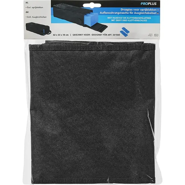 ProPlus Draagtas voor oprijblokken - polyester - zwart - 62 x 22 x 18 cm