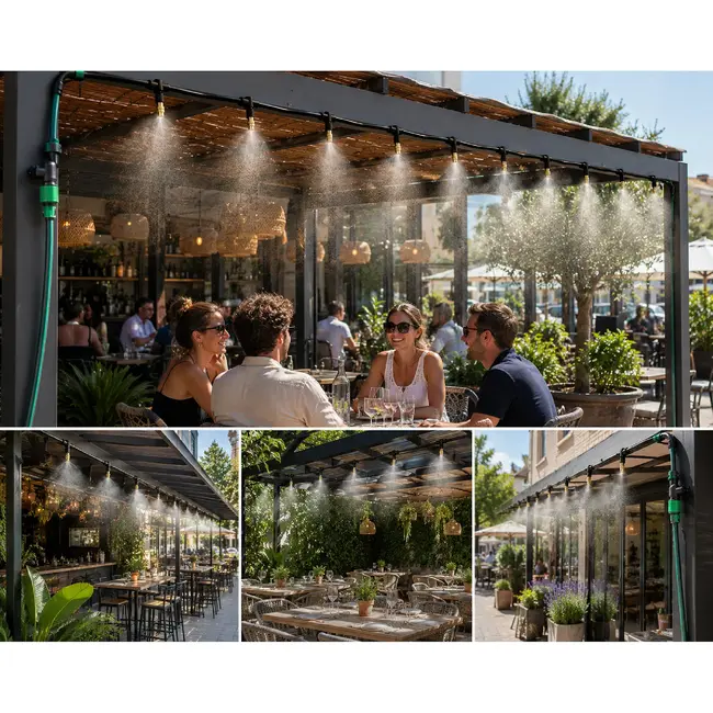 Benson Waternevel Koelsysteem - 34-delig - Verkoeling voor Terras en Tuin - 10 meter