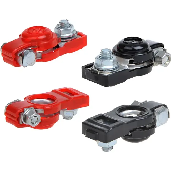 ProPlus Accupoolklem set - kunststof bescherming - rood en zwart - min en plus pool