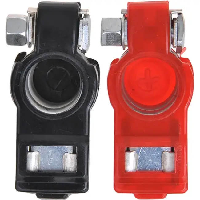 ProPlus Accupoolklem set - kunststof bescherming - rood en zwart - min en plus pool