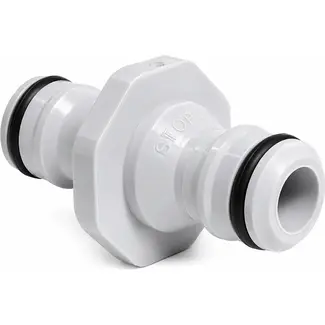 Talen Tools Tuinslang Koppeling - Dubbele Nippel - PVC - Voor Tuinslangen en Apparaten