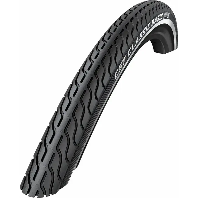 CST Fietsband 24x1 3/8 - Reflecterend - Geschikt voor e-bikes - Zwart - Voor dagelijks gebruik
