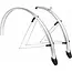Eurofender Spatbordenset voor stadsfiets - 28 inch - zilver - kunststof - 46 mm breed