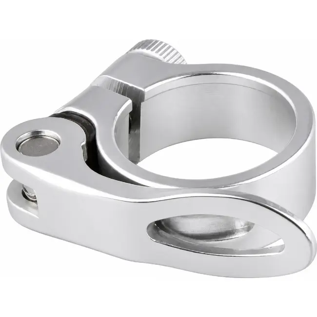 Mirage Zadelpenklem met snelspanner - 34.9mm - Zilver - Lichtgewicht aluminium