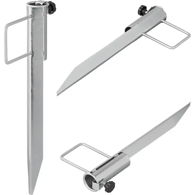 ProPlus Droogmolen en parasolharing - ijzer - 45 cm - Ø 35 mm - met handvat en draaiknop
