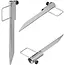 ProPlus Droogmolen en parasolharing - ijzer - 45 cm - Ø 35 mm - met handvat en draaiknop