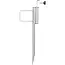 ProPlus Droogmolen en parasolharing - ijzer - 45 cm - Ø 35 mm - met handvat en draaiknop