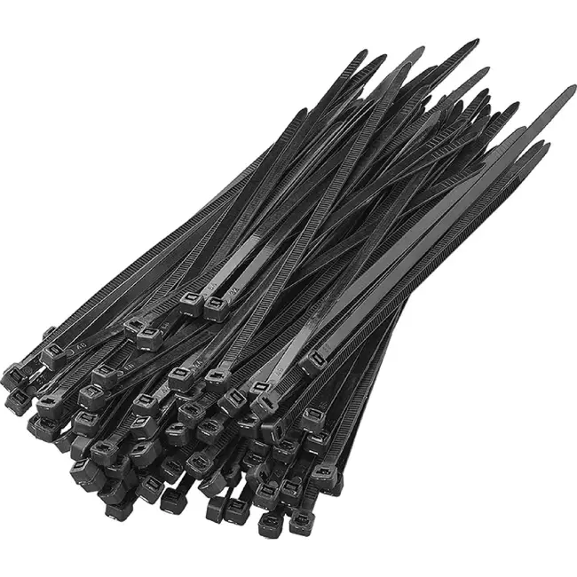 ProPlus Kabelbinders - 200 x 4,5 mm - Zwart - 100 stuks - Hoge treksterkte - Breed temperatuurbereik