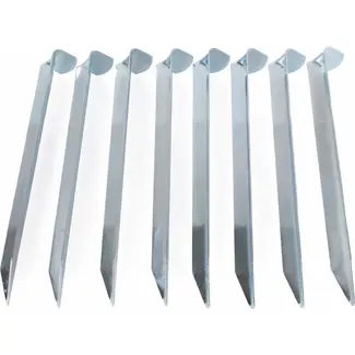 Benson Set tentharingen - verzinkt staal - 18 cm - extra grip - 8 stuks