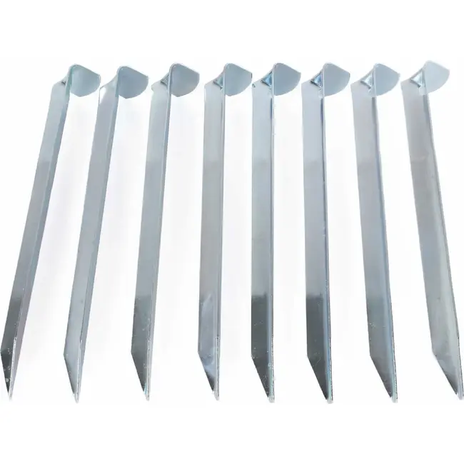 Benson Set tentharingen - verzinkt staal - 18 cm - extra grip - 8 stuks