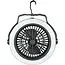 Benson Multifunctionele ventilator met LED verlichting - 3 standen - Werkt op batterijen - Ø 18 cm