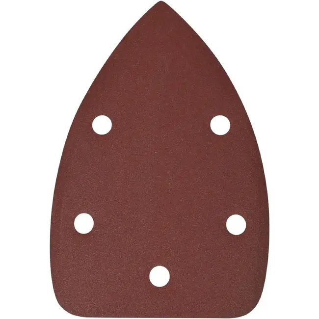 Benson Driehoekige schuurschijven set - 140 x 95 mm - 12 stuks - Velcro bevestiging - Geschikt voor houtbewerking