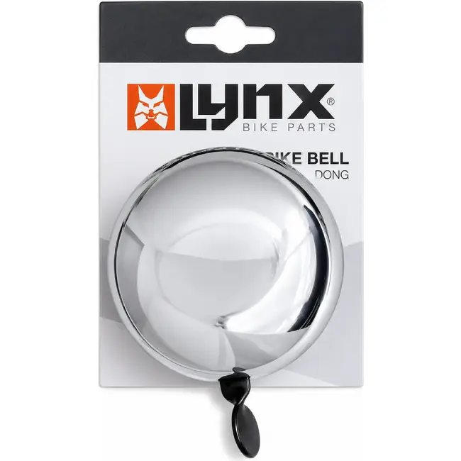 Lynx Ding-dong fietsbel - 80mm - Chroom - Heldere tweeklank - Standaard montage
