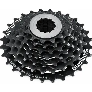Shimano 7-speed cassette - duurzaam staal - 11-32T - zwart - verbeterde drainage