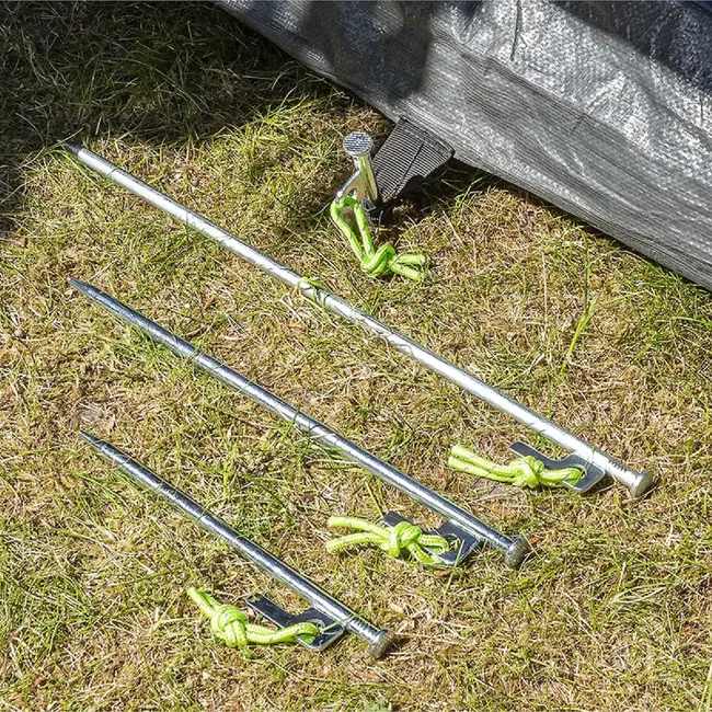 ProPlus Rotspen 40 cm - Heavy Duty - Gegalvaniseerd Staal met P-haak en Fluorescerende Kop