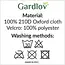 Gardlov hoes voor IBC watertank – UV-bestendig, wasbaar, zwart 100 × 100 × 115 cm