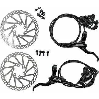 Falkx Hydraulische schijfremset - Variabele kabellengtes - Compatibel met Shimano