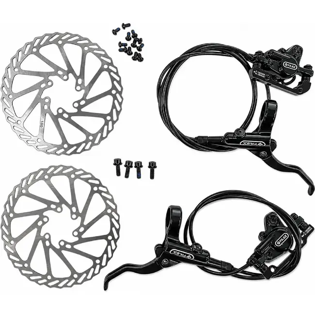 Falkx Hydraulische schijfremset - Variabele kabellengtes - Compatibel met Shimano