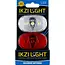 Ikzilight LED fietsverlichtingsset - wit en rood - incl. batterijen en bevestigingen