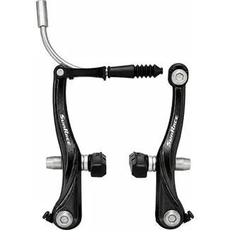 Sunrace V-brake remset voor zwart 20 tot 38 mm met 135° uitvoering voor fietsreparatie en montage