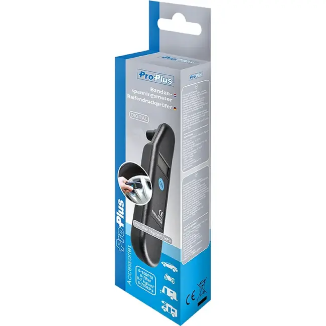 ProPlus Digitale bandenspanningsmeter - groot bereik - nauwkeurige weergave - 0-7 bar