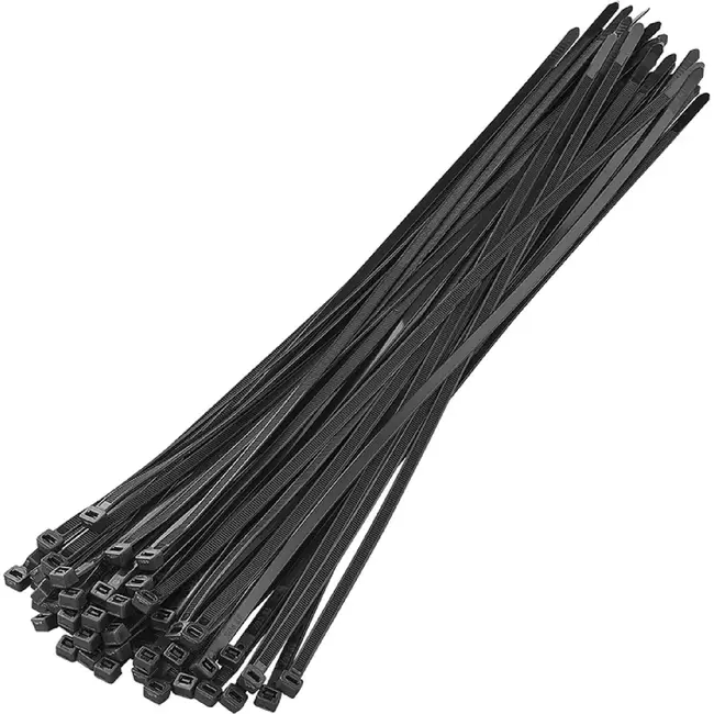 ProPlus Zwarte kabelbinders - 380 x 4.7 mm - 50 stuks - Hoge treksterkte - Breed temperatuurbereik