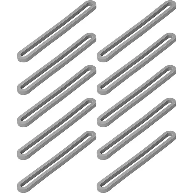 ProPlus Stevige spanrubbers - 130 mm - set van 10 - ideaal voor tenten en zeilen