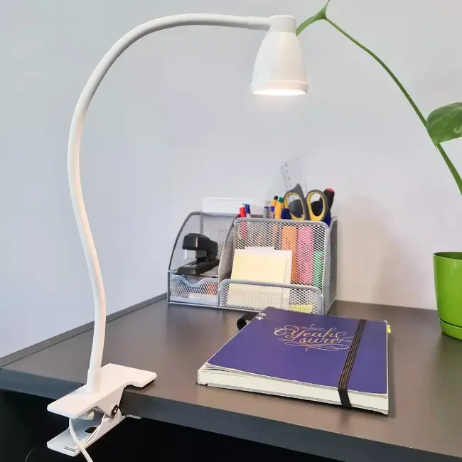 Izoxis Bureaulamp met Klem en Voet - Flexibele Verlichting voor Elke Werkplek