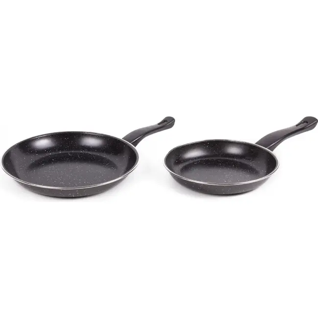 Benson Koekenpan set - Ø 20 en 25 cm - Staal - Anti-kleef - Koele handgreep - 2 stuks