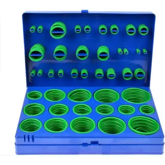 GEKO Rubberen O-Ring Set - 419 stuks - 32 maten - Inclusief opbergdoos
