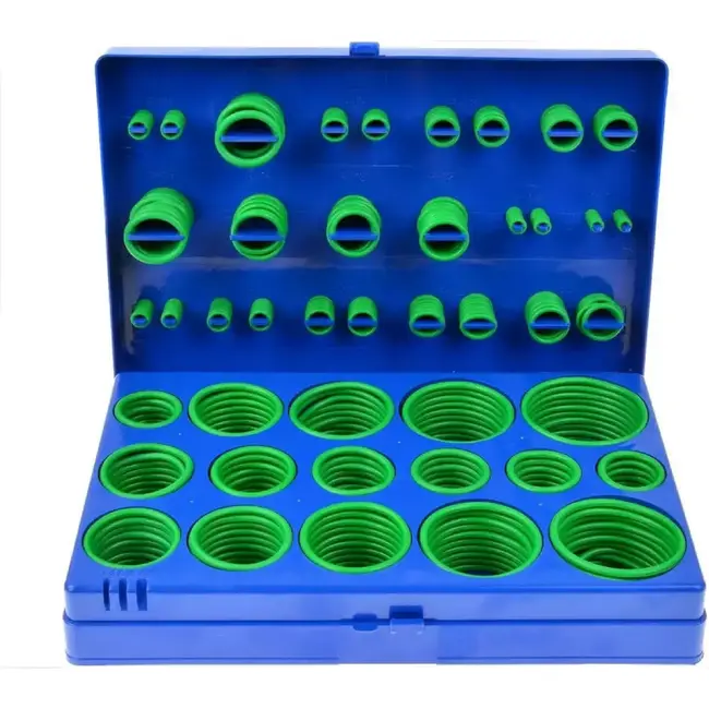GEKO Rubberen O-Ring Set - 419 stuks - 32 maten - Inclusief opbergdoos