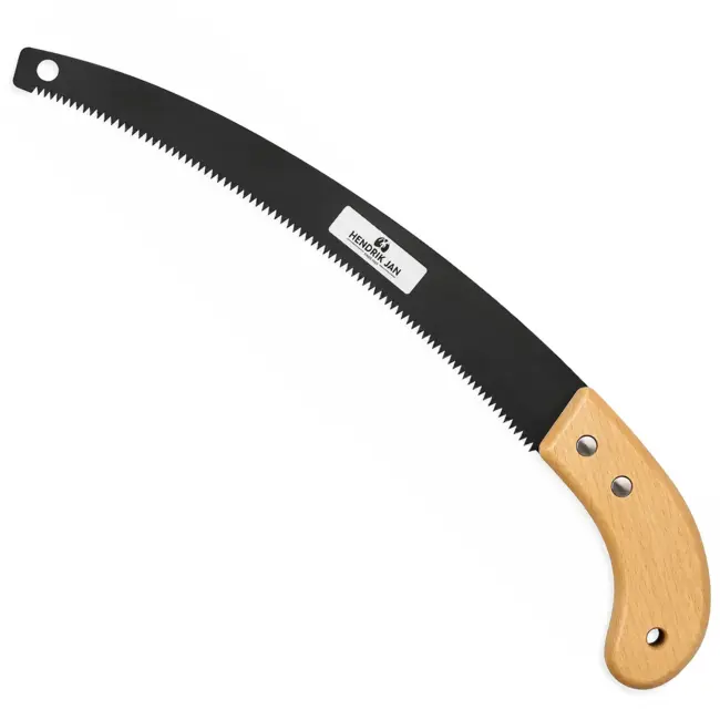 Hendrik Jan Gebogen snoeizaag 30 cm met houten pistoolgreep en FSC keurmerk