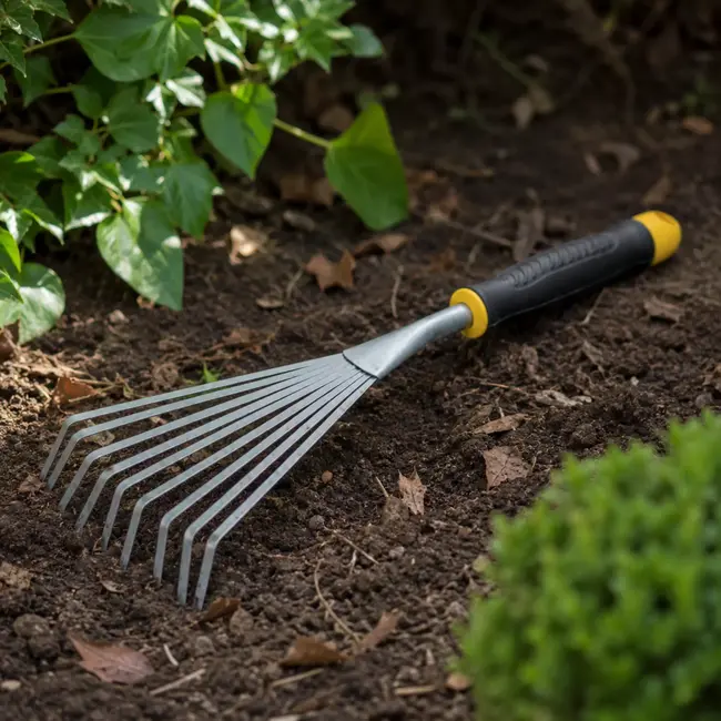 Hendrik Jan Handbladhark 42 cm met kunststof handgreep voor tuinonderhoud